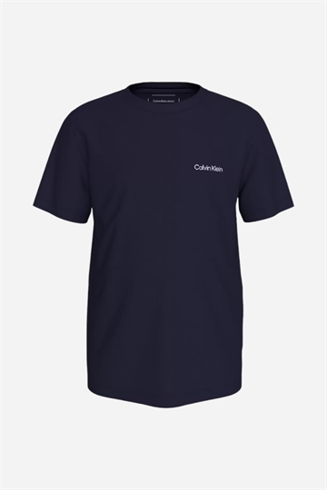 Calvin Klein T-shirt med bröstlogotyp - Peacoat